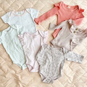 SET OF 6 | Girly Onesies
